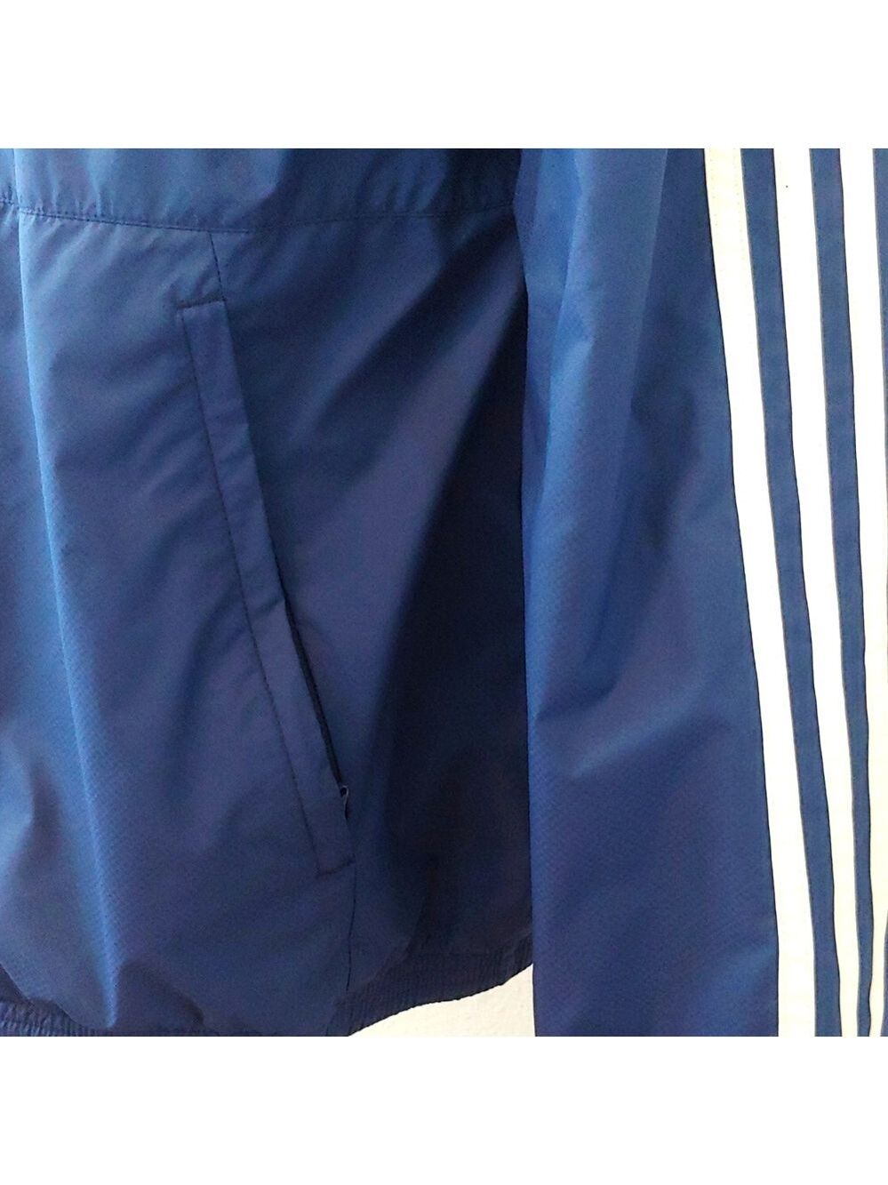 Adidas Men's Lightweight Windbreaker, Navy-Large - Picture 6 of 14